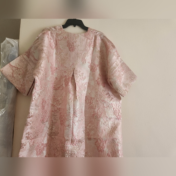 H&M Ramadan Modest Collection Brocade Kaftan Dress Light Pink sz M NWT - Picture 12 of 16
